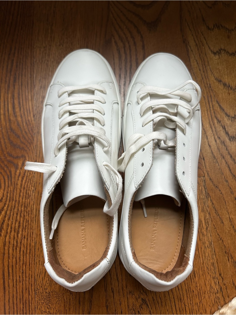 Women’s banana republic White Casual Sneakers - Clean Leather Tennis Shoes